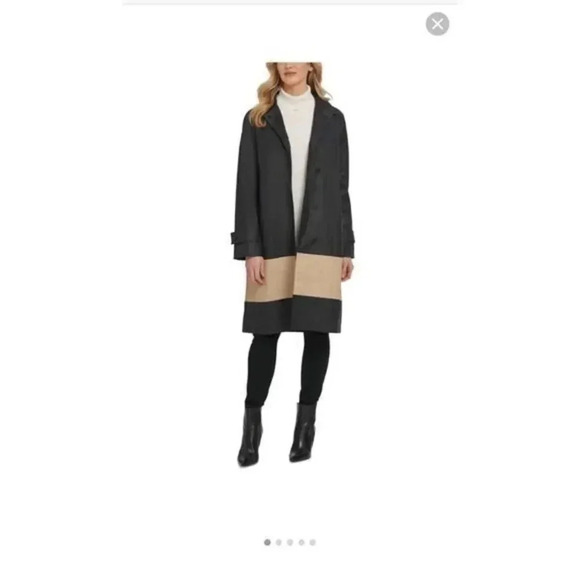 DKNY Colorblocket trench coat - Picture 3 of 9